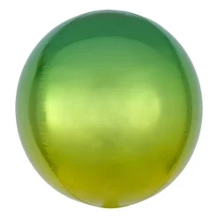 Orbz Folieballon Ombre Grøn/Gul