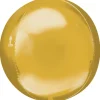 Orbz Folieballon Metallisk Guld