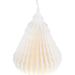 Origami Juletræ Lys Hvid