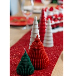 Origami Juletræ Lys Rød