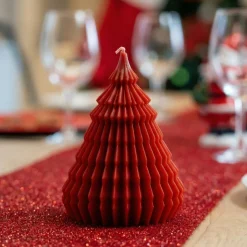 Origami Juletræ Lys Rød