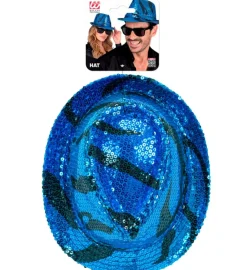 Paillet Fedora Blå