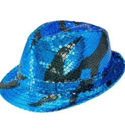 Paillet Fedora Blå