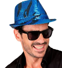 Paillet Fedora Blå