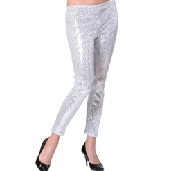 Paillet Leggings Sølv