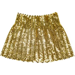 Paillet Mini Nederdel Guld
