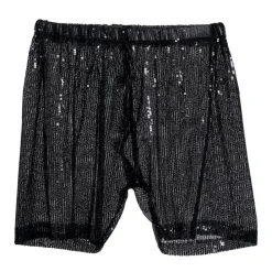 Pailletshorts Sort