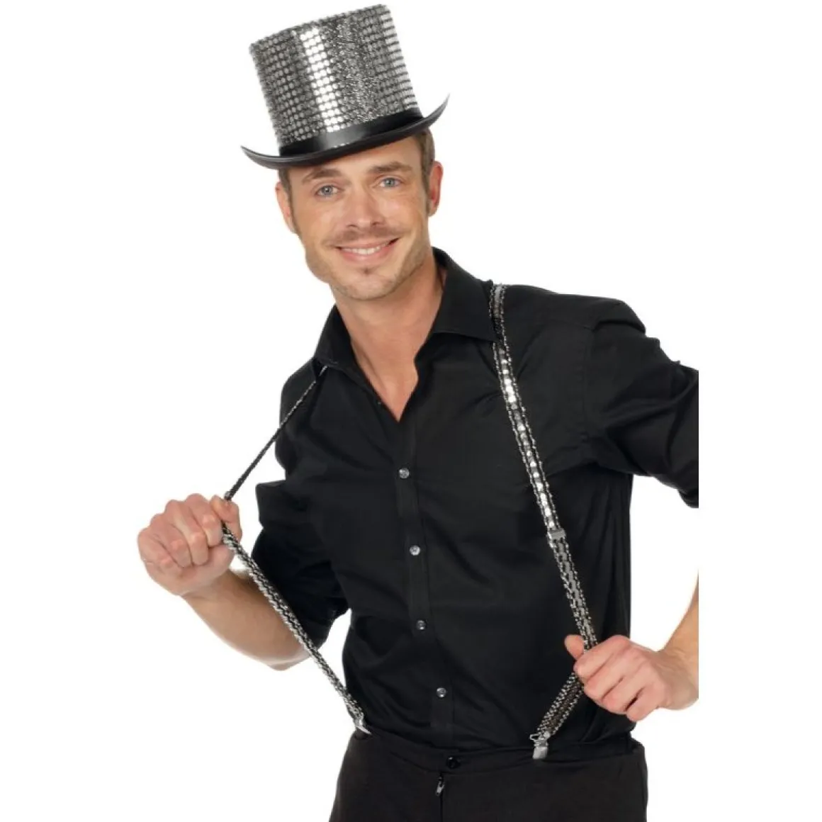 Paillet Tophat Sølv