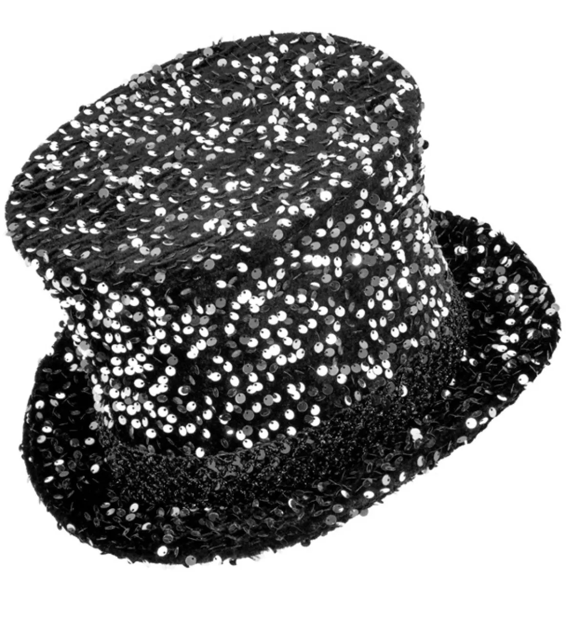Paillet Tophat Sort/Sølv