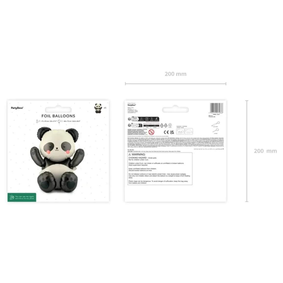 Panda Folieballon