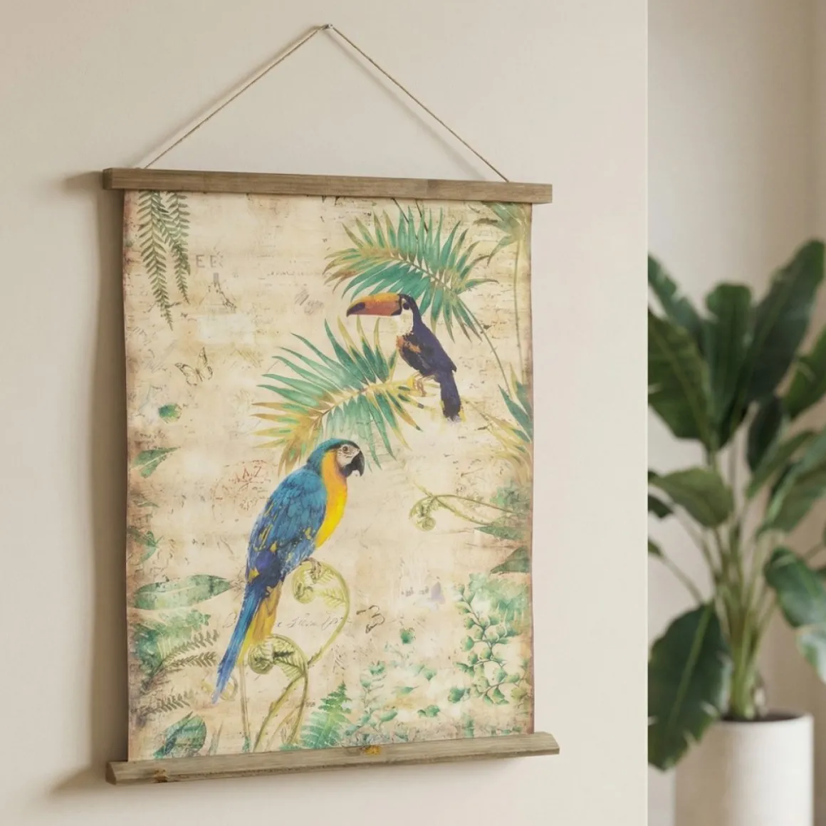 Papegøje Og Toucan Vægopsats
