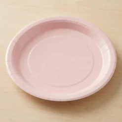Paptallerkener Lyserød