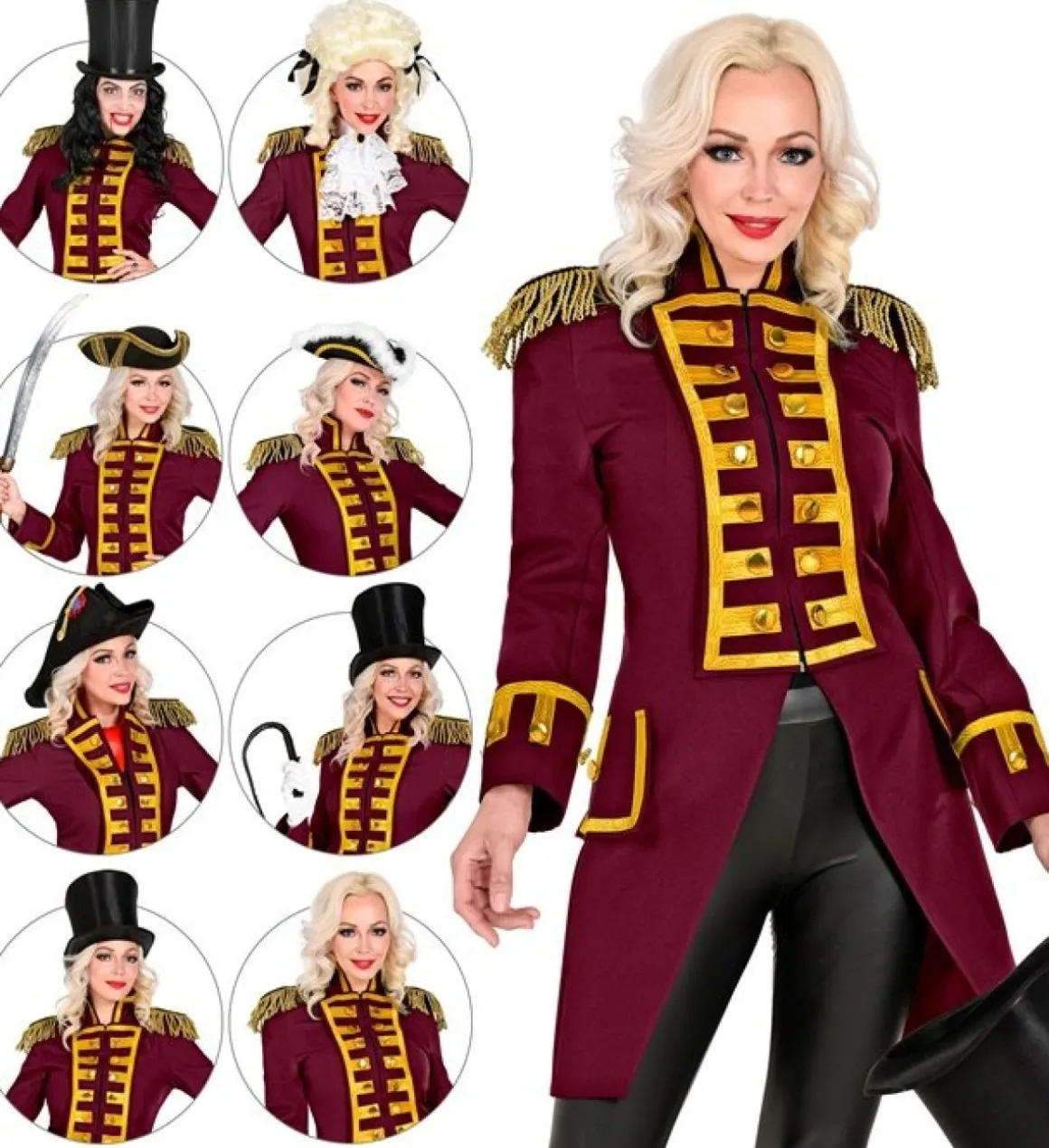 Paradejakke Bordeaux