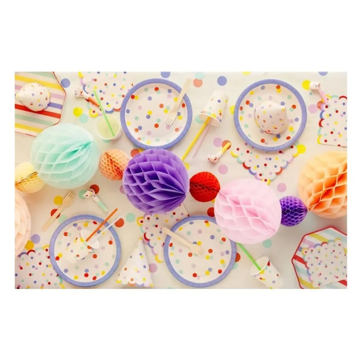 Pastel Mix Paptallerkener