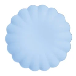 Pastel Plasttallerkener Lyseblå