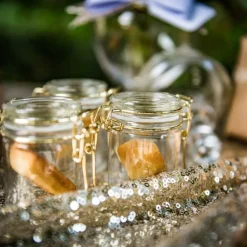 Patentglas Opbevaringsglas Klar/Guld