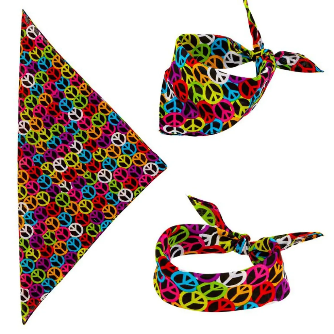 Peace Bomuldsbandana