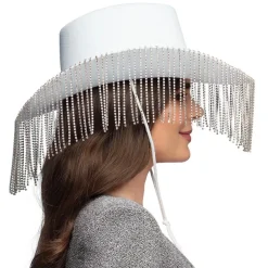 Perle Cowboyhat Hvid