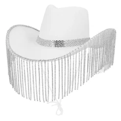 Perle Cowboyhat Hvid