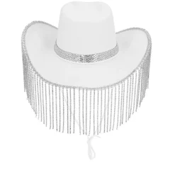 Perle Cowboyhat Hvid