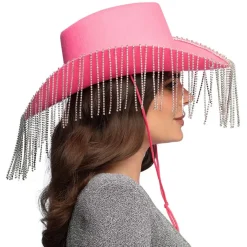 Perle Cowboyhat Lyserød