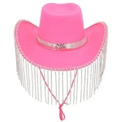 Perle Cowboyhat Lyserød