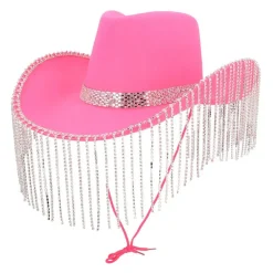Perle Cowboyhat Lyserød
