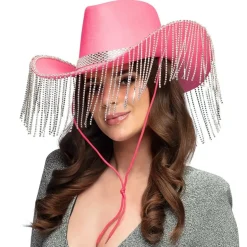 Perle Cowboyhat Lyserød