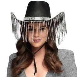 Perle Cowboyhat Sort