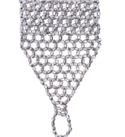 Perle Fingerhandske Sølv