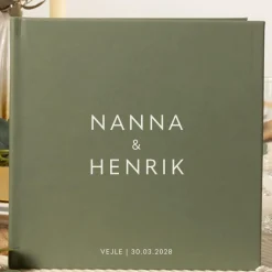 Personaliseret Gæstebog Kunstlæder