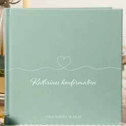 Personlig Konfirmationsgæstebog Heartline