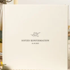Personlig Konfirmationsgæstebog Botanical Touch