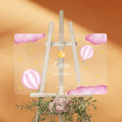 Personligt Velkomstskilt Pastel Pink