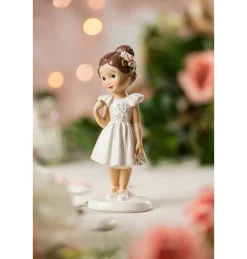 Pige Med Kors Kagetopper Hvid