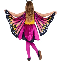 Pink Sommerfugl Børnekostume