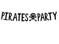 Pirates Party Guirlande Sort