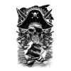 Pirat Falsk Tatovering