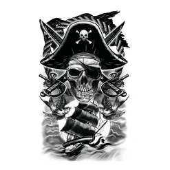 Pirat Falsk Tatovering