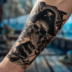 Pirat Falsk Tatovering
