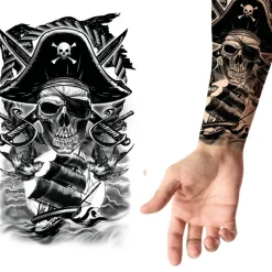 Pirat Falsk Tatovering