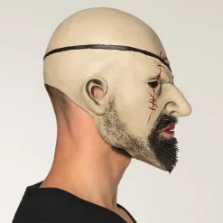 Pirat Latex Maske Beige