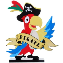 Pirat Papegøje Bordpynt Figur