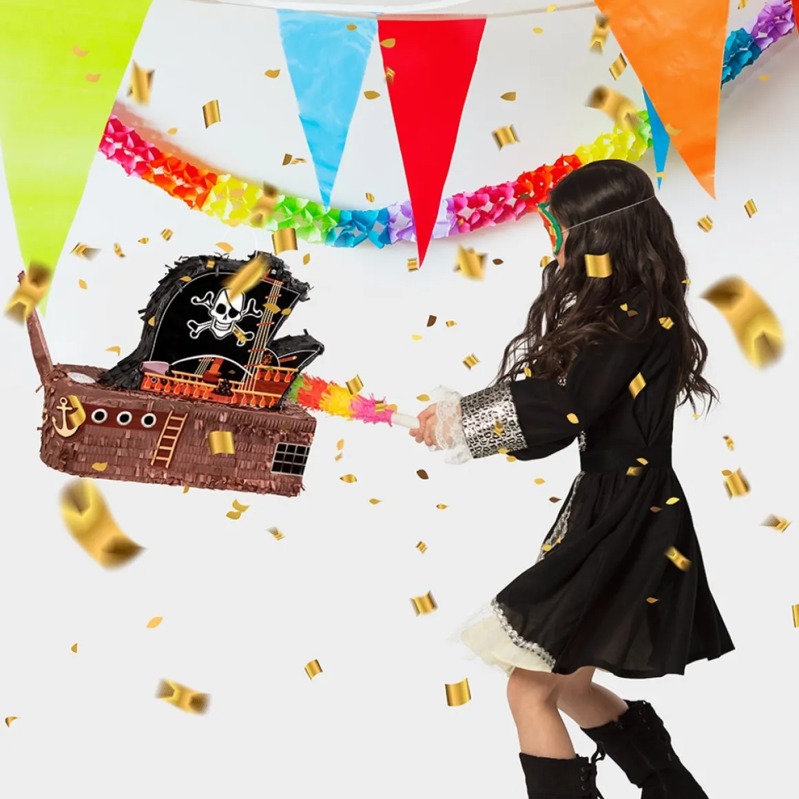 Piratskib Piñata Brun