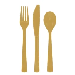 Plastikbestik Guld