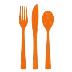 Plastikbestik Orange