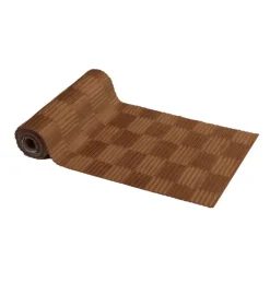 Plisseret Velour Bordløber Camel