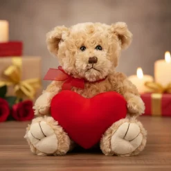 Plys Hjerte Bamse