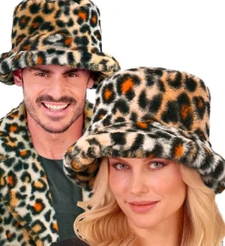 Plys Leopard Bøllehat