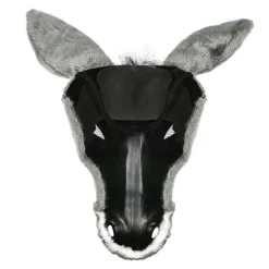 Plys Æsel Halvmaske Grå